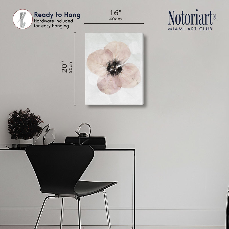 "Una Flor", impression sur toile par Notoriart, H 16 po x l 20 po, Toile tendue avec châssis