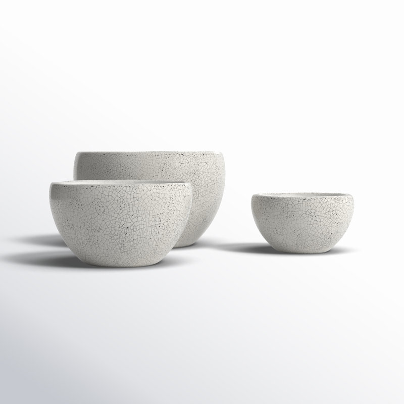 Amaya Ceramic Decorative Bowl, White