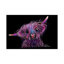 Huckleberry The Highland Cow by Shirley Macarthur - Painting on Canvas-950189472-950189479