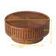Table d'appoint en bois avec rangement rabattable