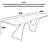 French mid-century style solid wood dining table-783564473