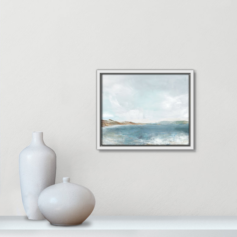 Echoes in Blue -- Landscape Version Print by PI Studio, H 9,5 po x l 11,5 po, Blanc