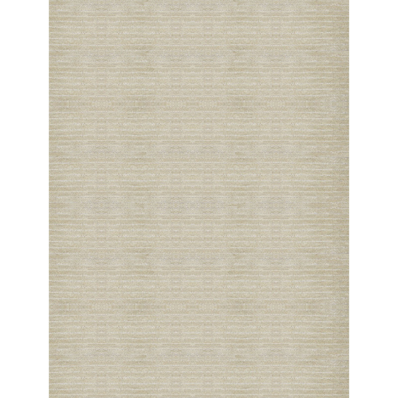 Tapis beige noué à la main, Tapis de couloir 3 pi 7 po x 10 pi