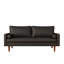 Canapé en cuir noir 69,68 po-1615286466