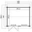 Lasita Alex 10 x 8.5 Ft. Premium Log Cabin With Tempered Double Glazing (44mm)-634900323