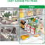 Plateau tournant Meridel Lazy Susan pour réfrigérateur, organisateur pour armoire de réfrigérateur, garde-manger