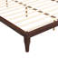 Lit plateforme Mid-Century moderne en bois de bambou de 12 pouces avec support en lattes de bois-947166308-947166307