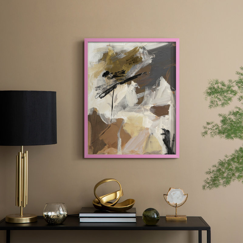 «Peak Ascender II», reproduction encadrée - bois massif, H 11 po x l 9 po, Rose