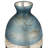 Glass Vase Modern Decorative Accent with Textured Band and Curved Silhouette for Contemporary Interiors and Stylish Design Enhancements in Living Room or Entryway Display Arrangement-1507726760