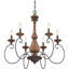 Virat 6 - Light Dimmable Classic / Traditional Chandelier
