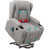 Gray Faux Leather/Microfiber/Microsuede