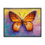 Orange, peinture abstraite papillon - reproduction d'art sur toile traditionnelle-1123092293-1123092316