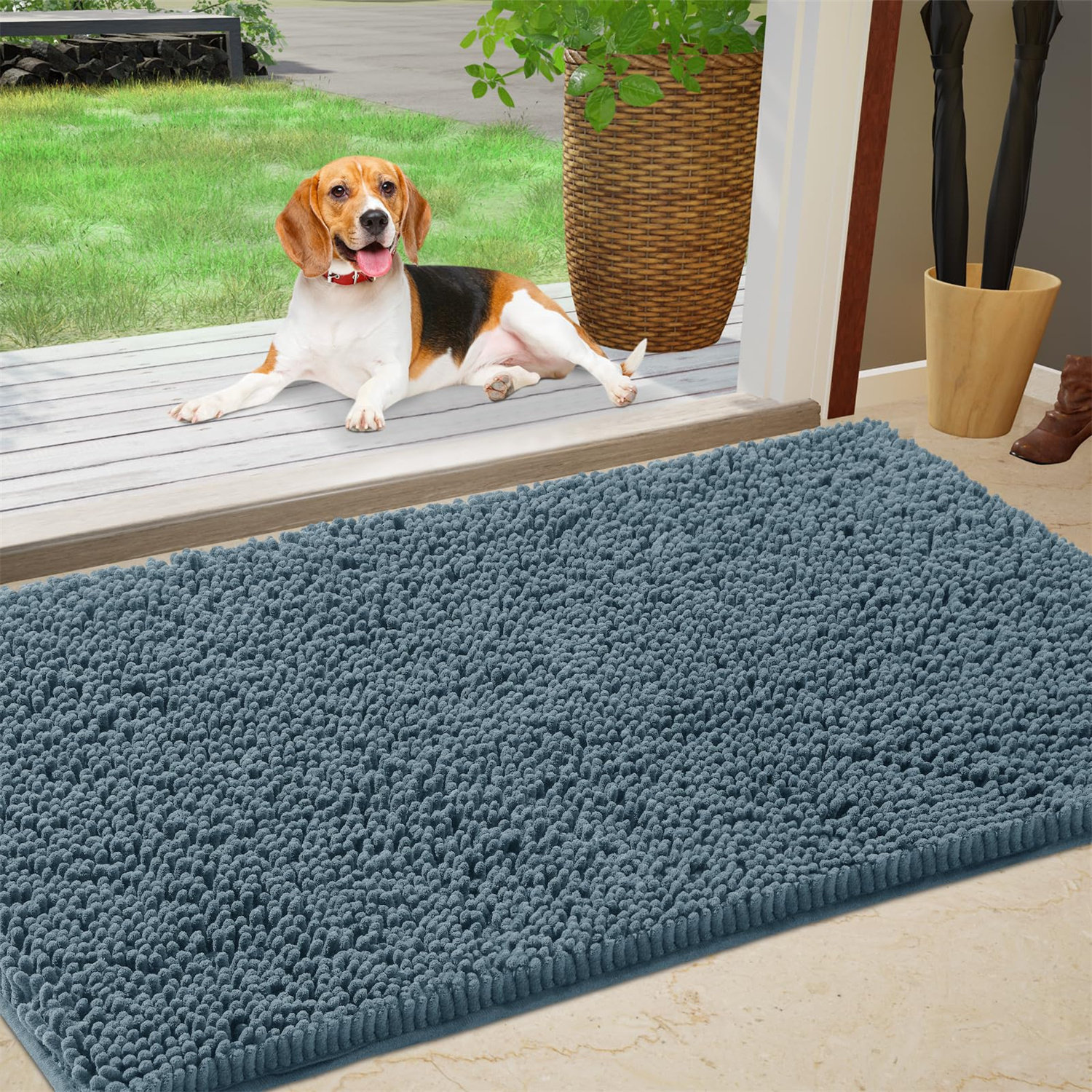 Hokku Designs Non-Slip Pet Rug for Muddy Paws | Wayfair