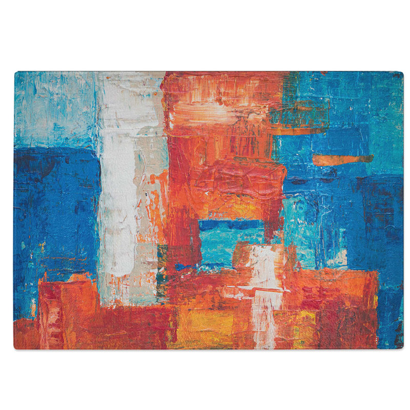 Tempered Glass Art Painting Vol.352 Chopping Board, 28.5 cm W x 20 cm L