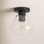 Rooks 8 " 1 - Light Semi Flush Mount