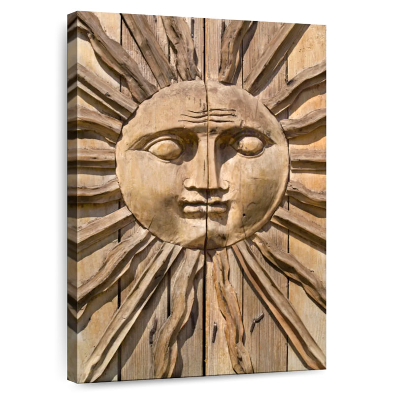 Soleil en bois Oberle, H 48 po x l 32 po
