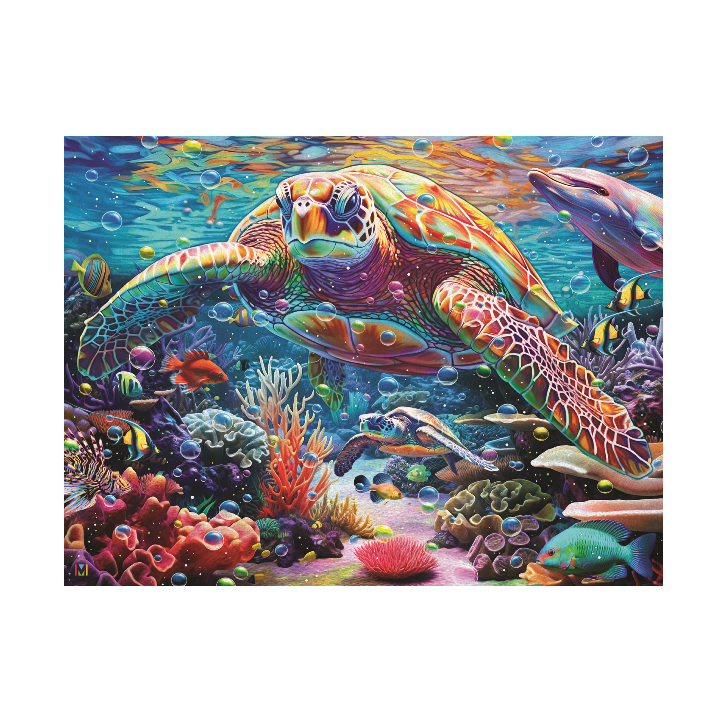 Winston Porter Michael David Ward Turtle Magic Canvas Art | Wayfair