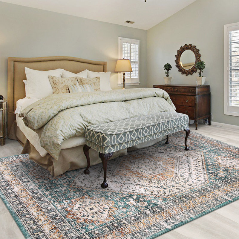 Caillier Rectangle Oriental Area Rug, Rectangle 160 x 230cm