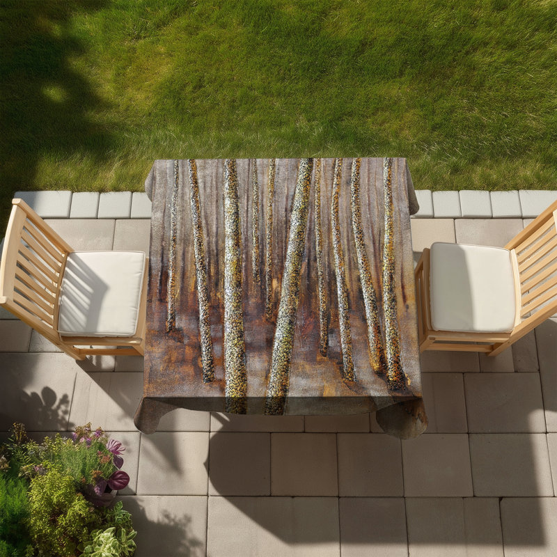 Forest Tablecloth - Contemporary Indoor Outdoor Home Decor