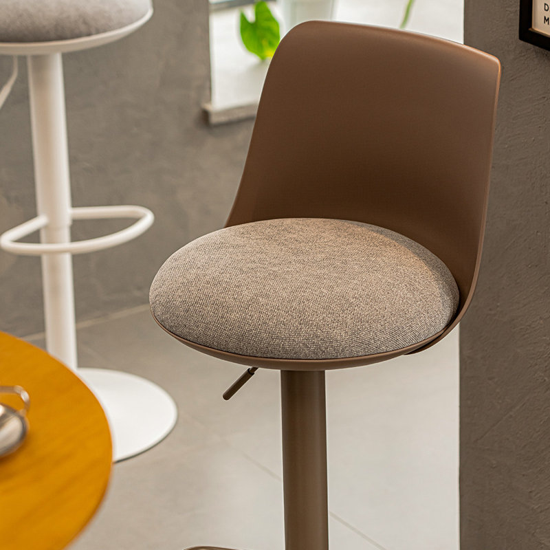 Chaise à dossier solide gris (paquet de 4), Gris, 4