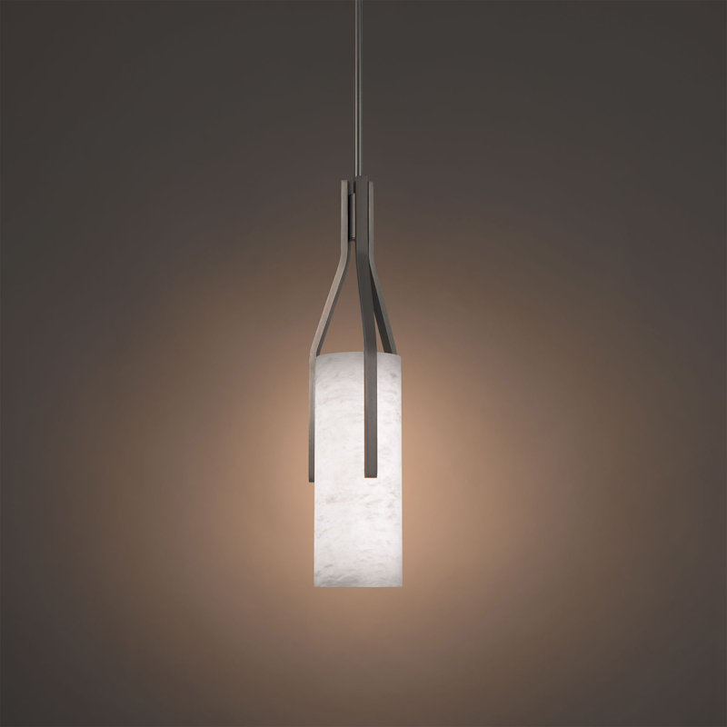 Firenze 1 - Light Single Cylinder LED Pendant, Antique Nickel