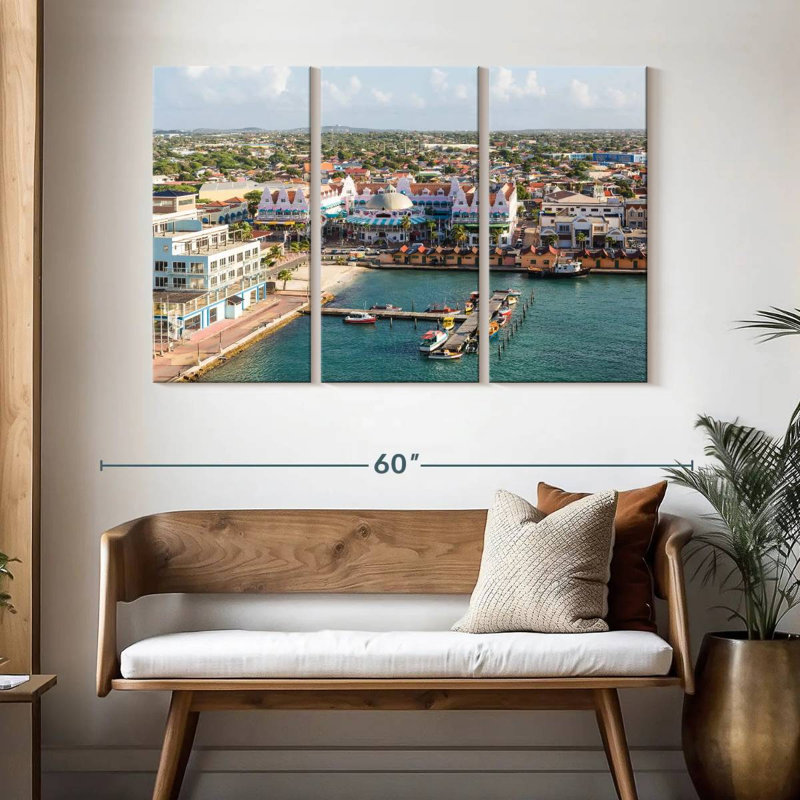 Gillard Oranjestad City View, H 32 po x l 50 po