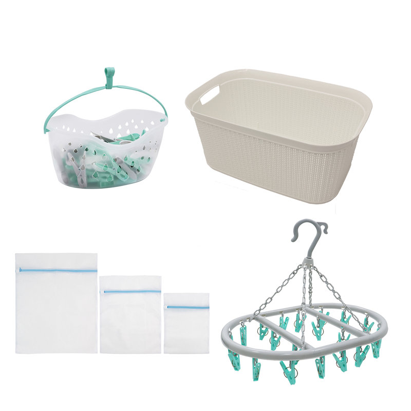 Polypropylene Laundry Room Organizer, White