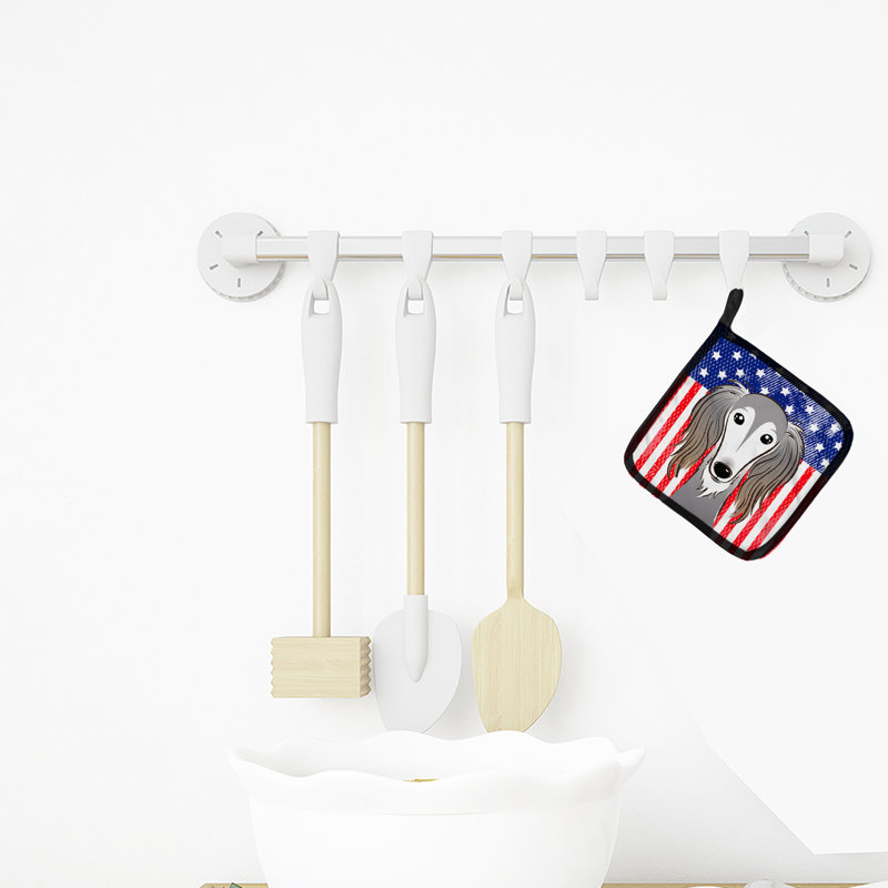 Cuisinier poignée pour trésors et saluki caroline American Flag