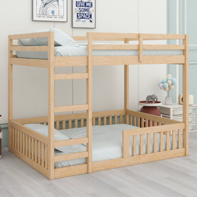 Wood Bunk Bed With Ladder
