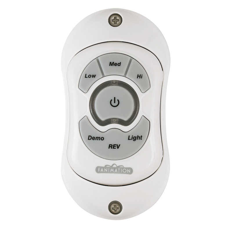Ceiling Fan Hand-held Remote Reversing - 3 Speed Fan and Light - White