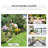 Backyard 2 Glider Chair With Coffee Table - Rocking For Garden, Porch Breathable Sling, Steel, Brown Finish Center