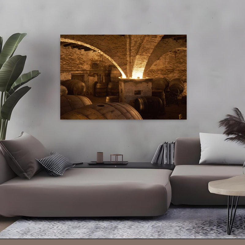 Barils dans un domaine viticole, La Garriga, Barcelone, Espagne, architecture contemporaine, H 32 po x l 48 po