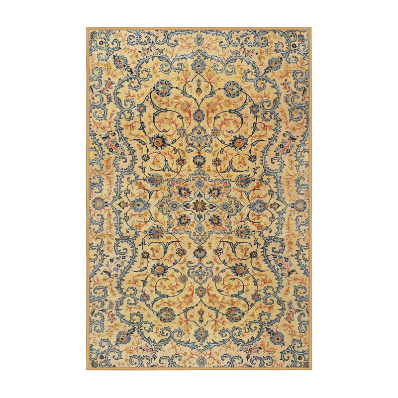 Tapis brun/gris traditionnel, Rectangle 5 pi x 7 pi