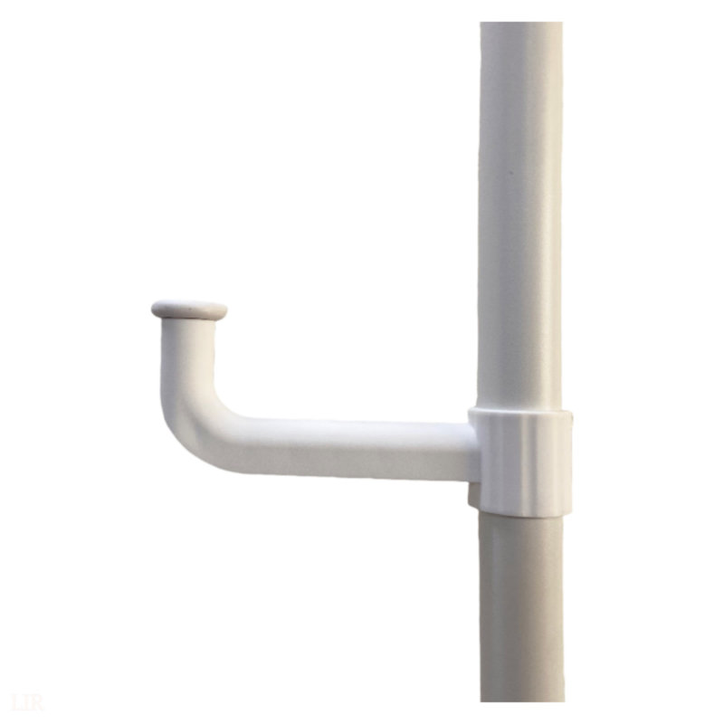 Séchoir à vêtements réglable à tension de plancher à plafond avec plateaux et crochets rotatifs, idéal pour un rangement peu encombrant et multifonctionnel