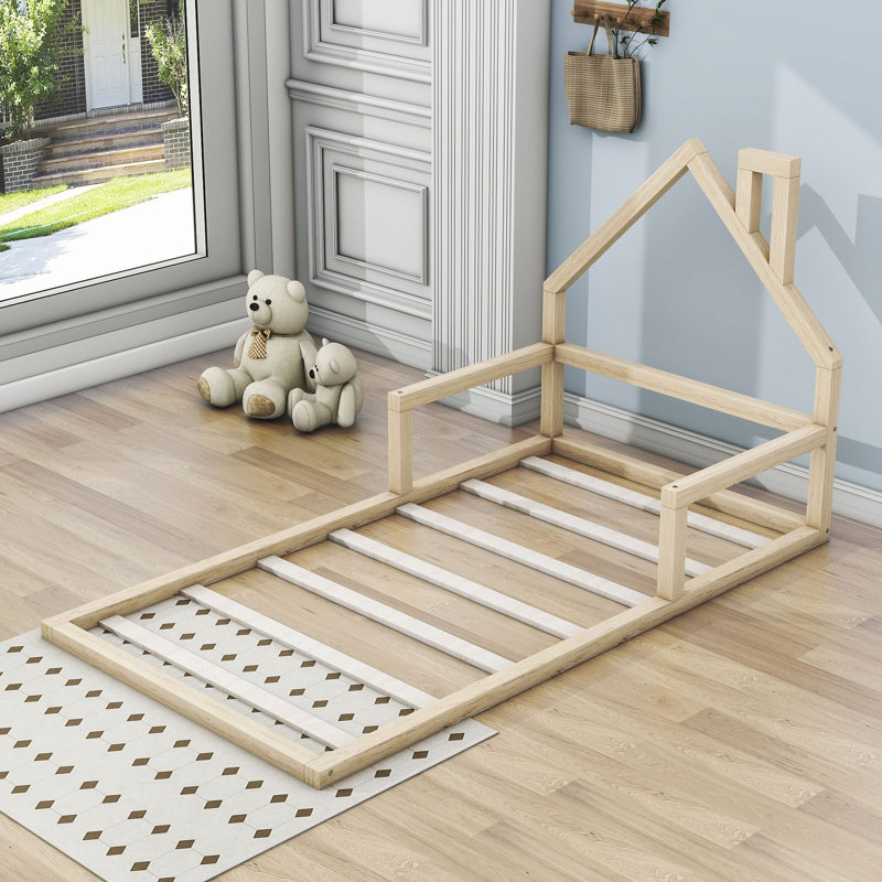 Twin Platform Bed, Natural