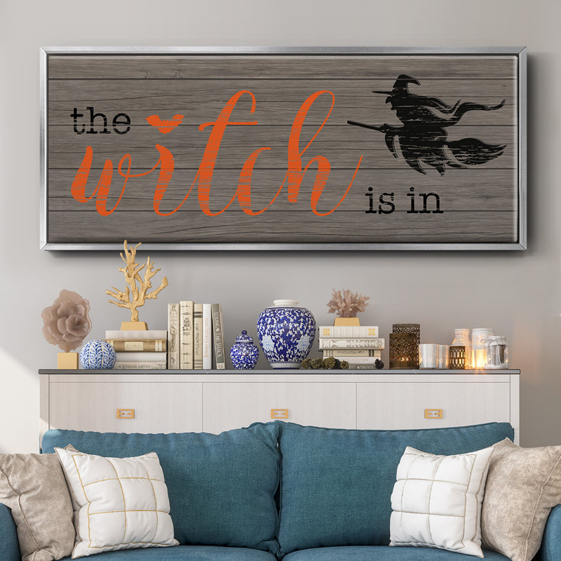 The Witch is In- Framed Canvas