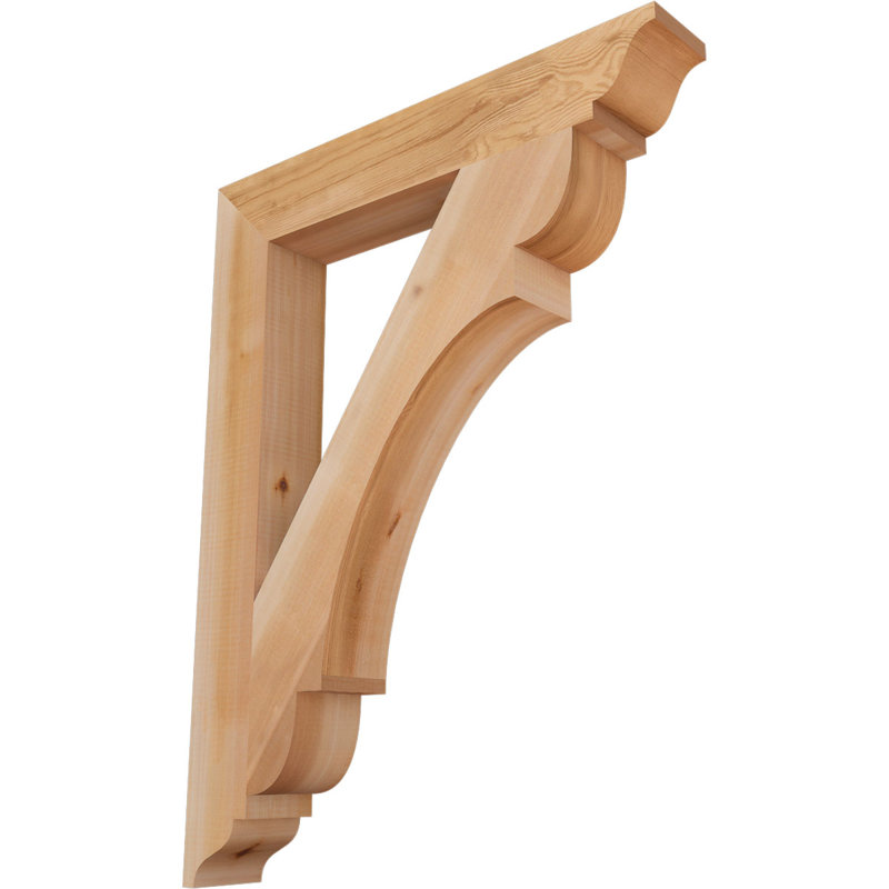 Support olympique traditionnel, H 26 po x l 3,5 po x P 34 po, Cèdre rouge de l'Ouest (lisse)
