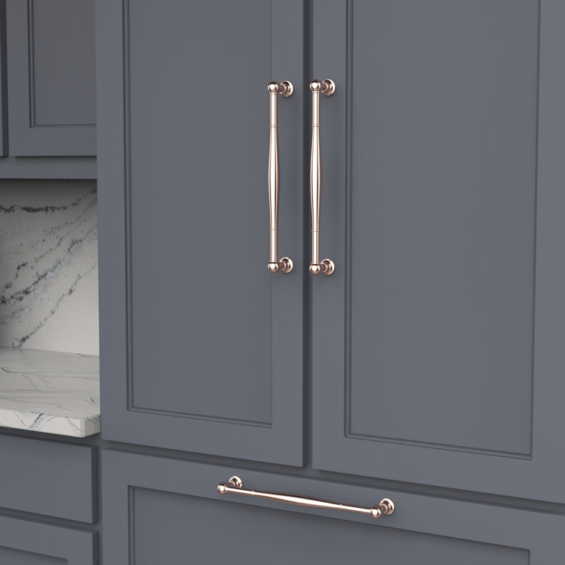 Fuller Collection Appliance Pull - Traditional Hardware for Drawers & Cabinets, Polished Copper, 12"