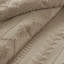 Édredon simple / très grand en chenille brun clair TG / TG-126061442