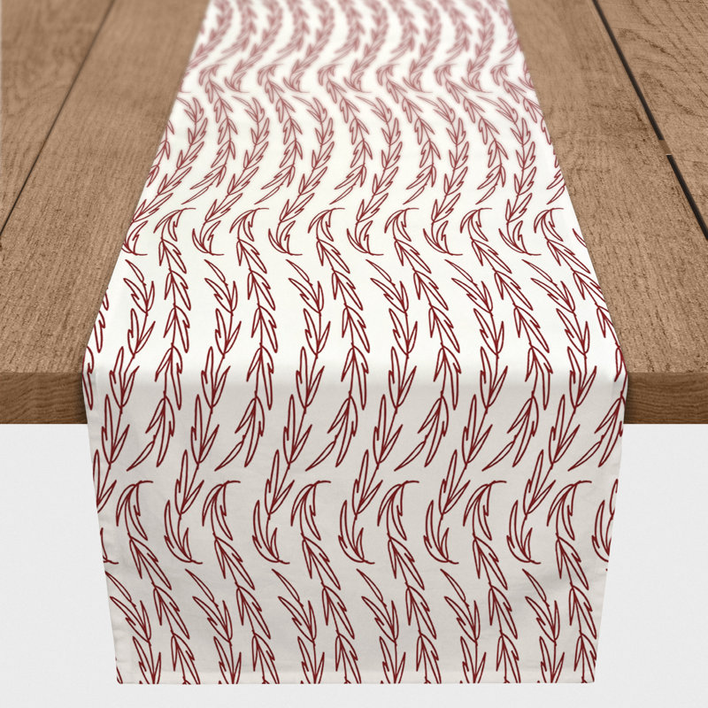 Chemin de table Angelka, 72 po x 16 po, Noir