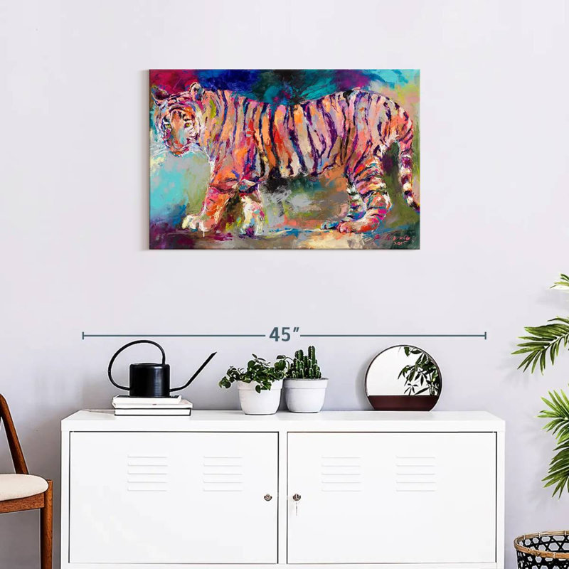 Tigre royal du Bengale sur toile, H 20 po x l 30 po x P 1,25 po