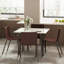 Fung Marble Top Metal Base Dining Table-1382712613