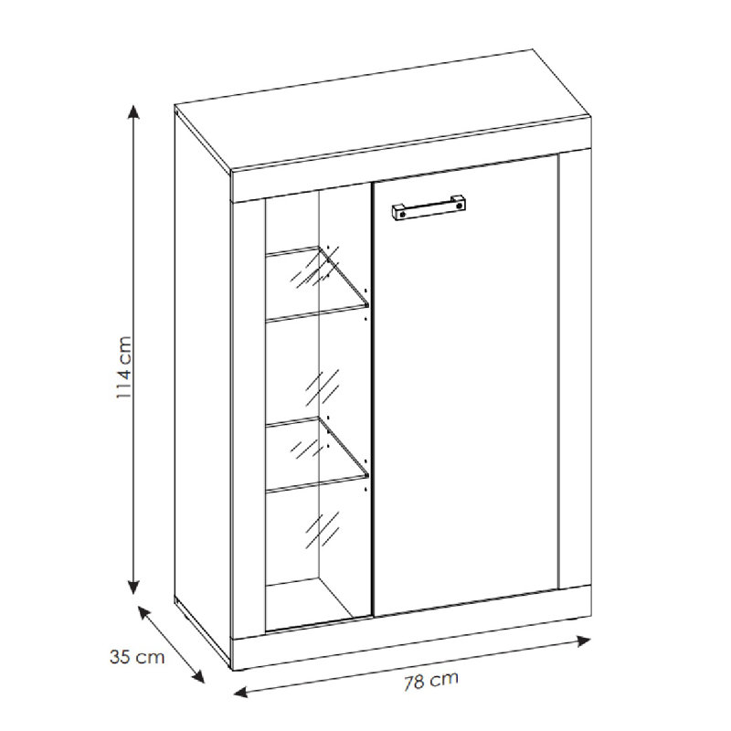 Redlands Display Cabinet