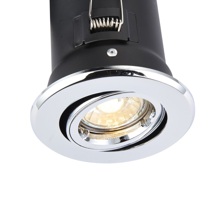 Curtsinger 10cm Recessed Lighting Kit, Polished Chrome