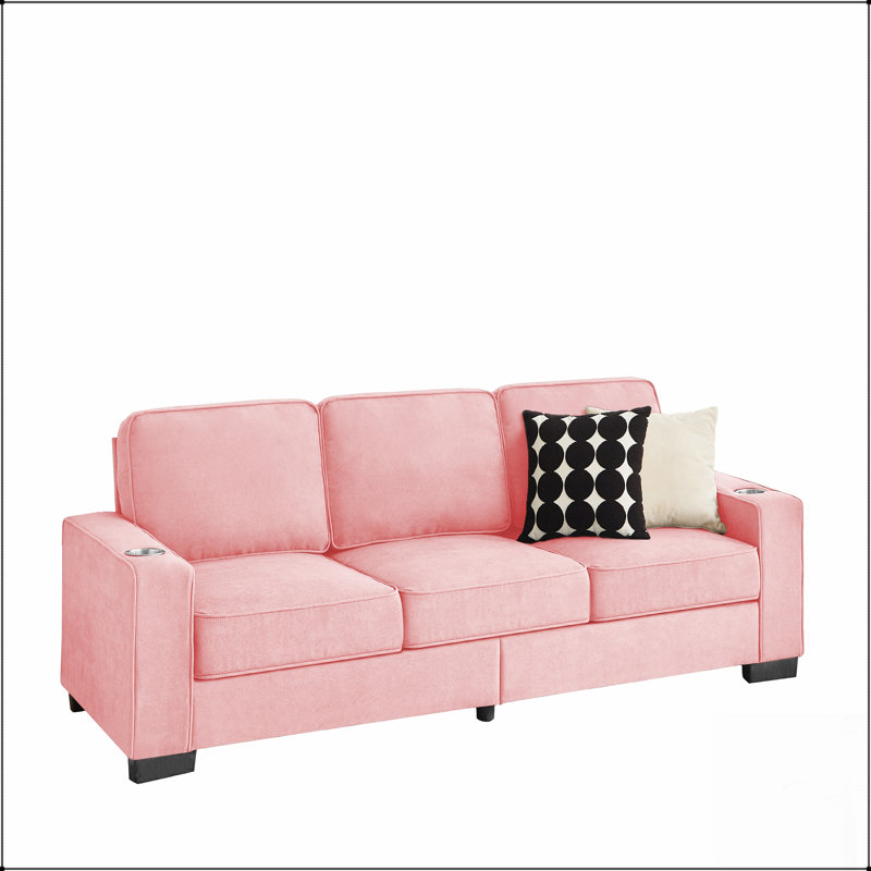 Canapé 3 places moderne en tissu Snowfleece avec un confort de haute qualité et un design élégant pour toute maison