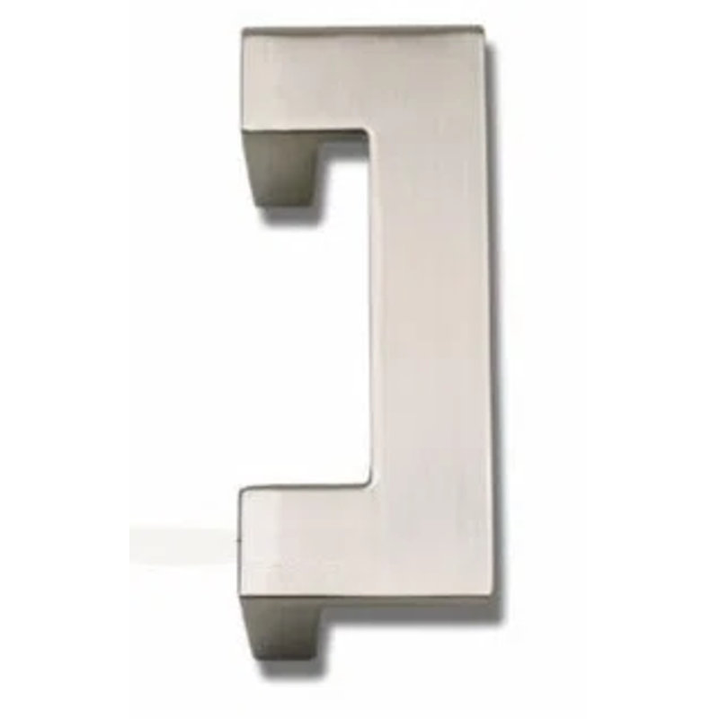 U-Turn 5.0625" Center to Center Bar Pull, Brushed Nickel, 2 1/2"