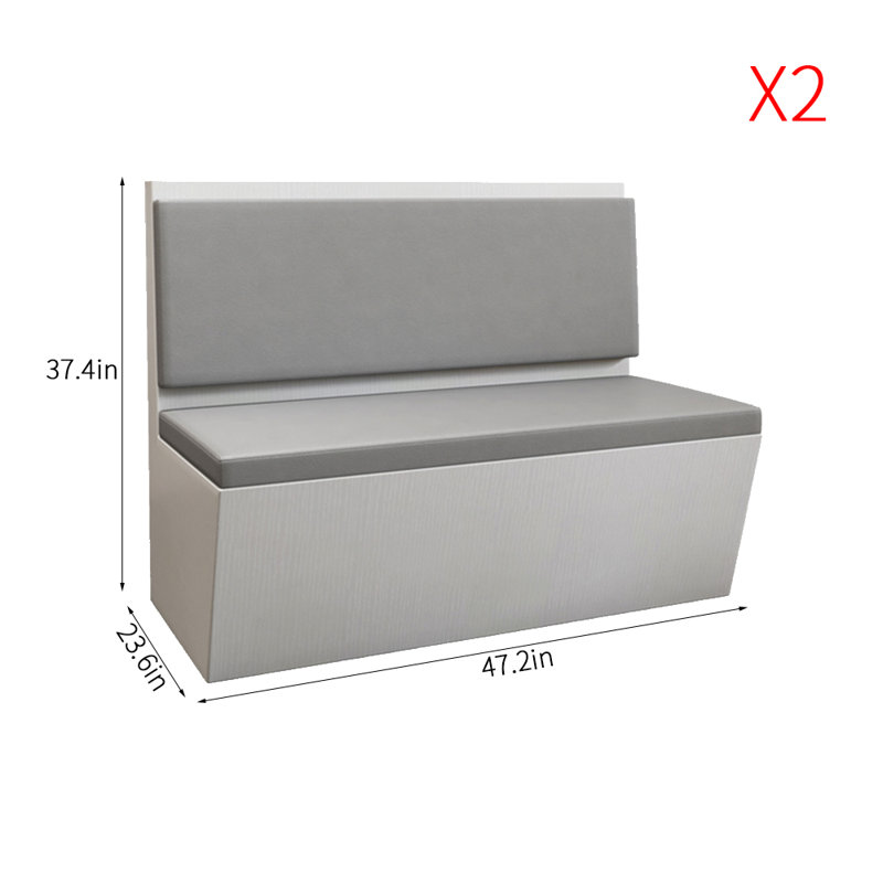 Banc rembourré en similicuir