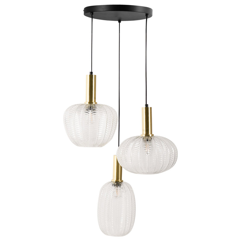 Anneli 3 - Light Gold Cluster Pendant