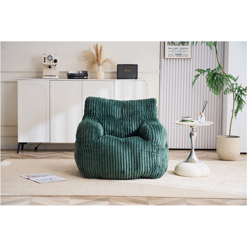 Fauteuil demi-tonneau pivotant avec anneau en métal thermolaqué, Tissu gris foncé, Velours côtelé vert