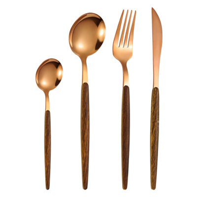 Millwood Pines Woodfin Stainless Steel Flatware Set - Service for 6